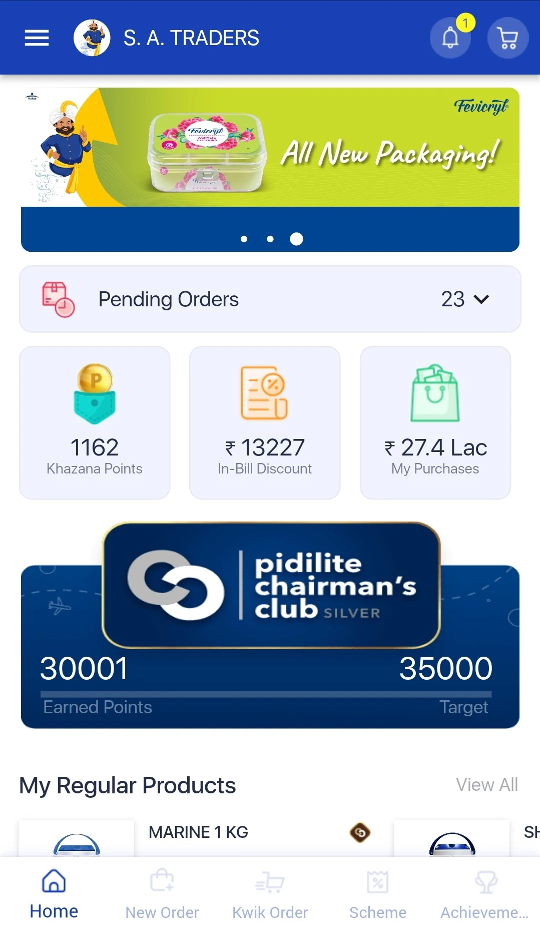 Pidilite Genie - Dealer app screenshot