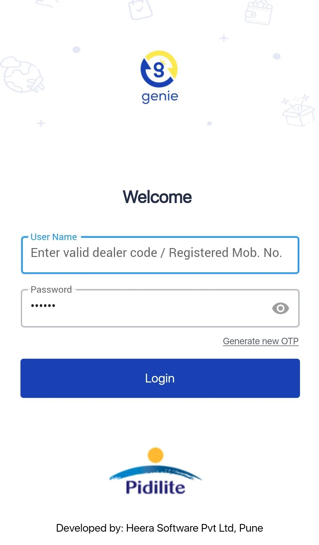 Pidilite Genie - Dealer app screenshot